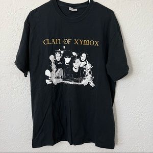 Clan of Xymox black and white band tshirt